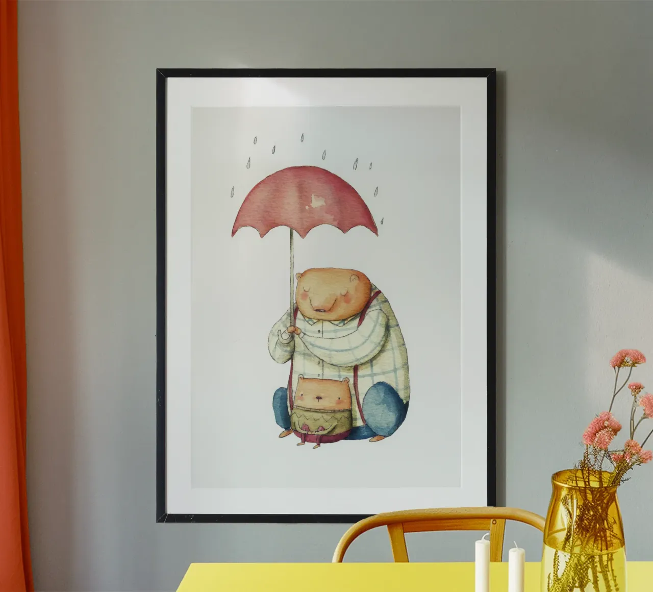 Sono qui per te poster con telaio in legno da muench benjamin