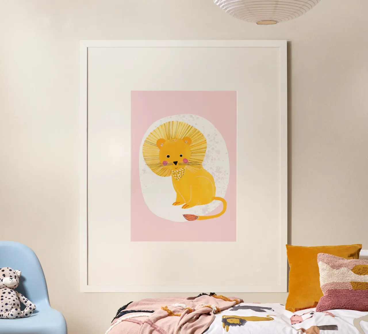 Lisa Dolson - Leone 2 poster con telaio in legno da muench benjamin