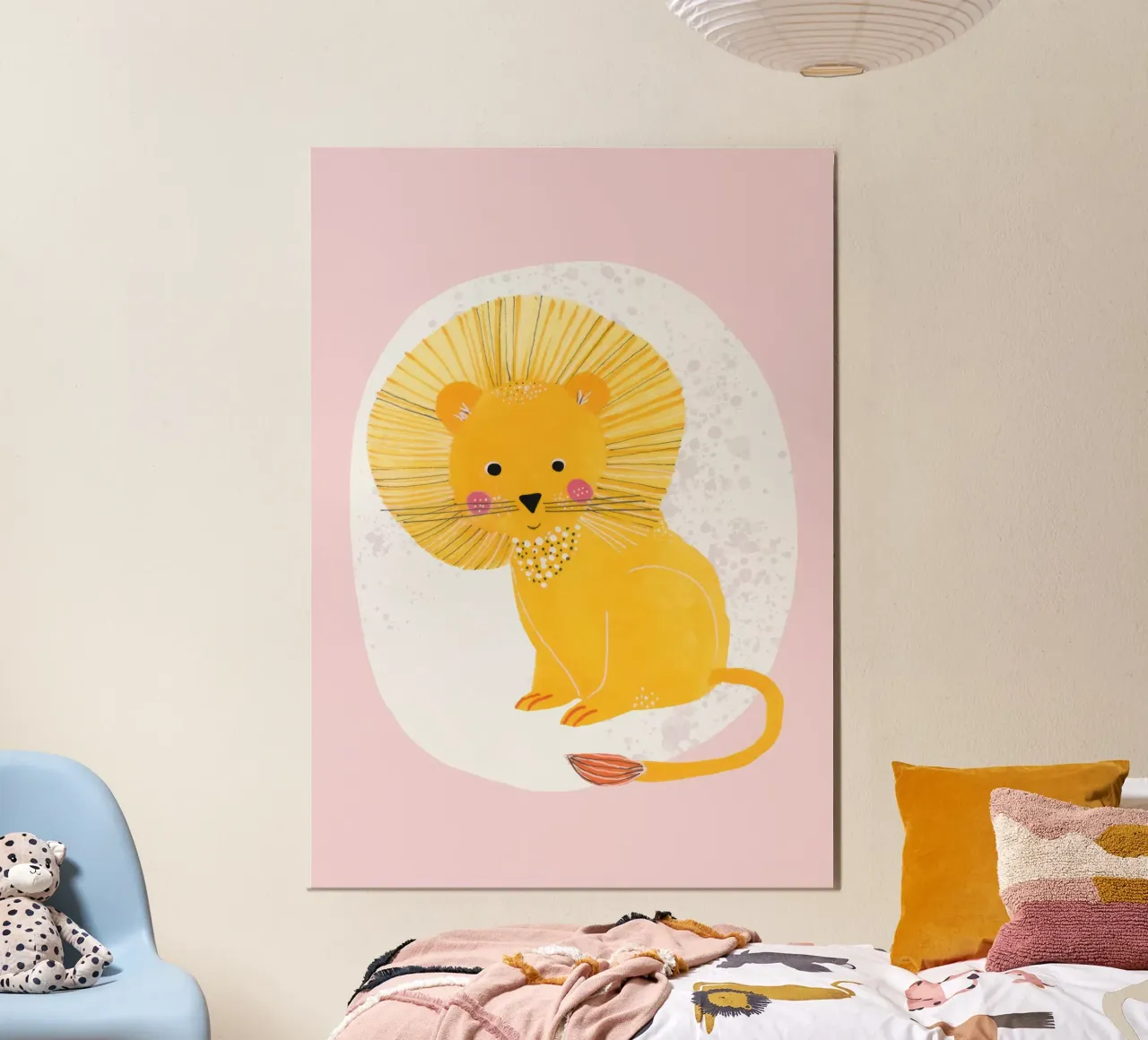 Lisa Dolson - Leone 2 poster con telaio in legno da muench benjamin