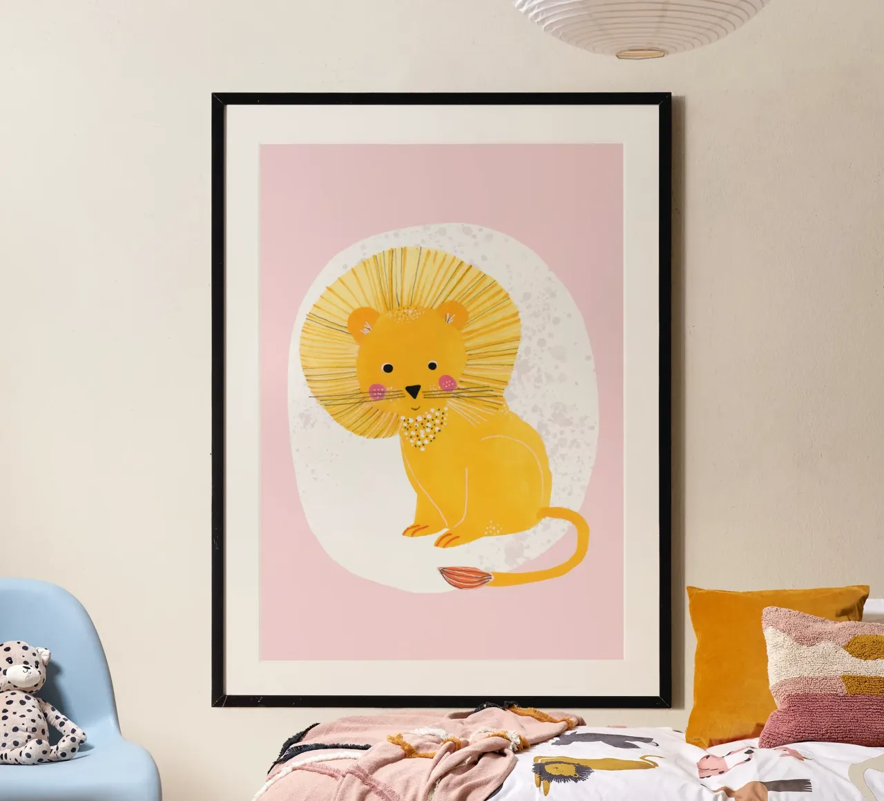 Lisa Dolson - Leone 2 poster con telaio in legno da muench benjamin