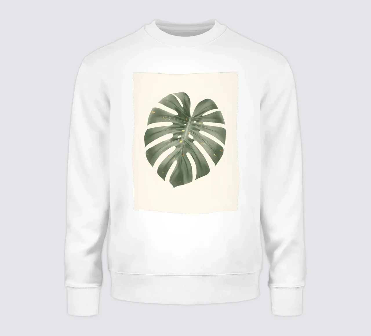 Monstera dagli accenti dorati felpa da Botanical Gallery