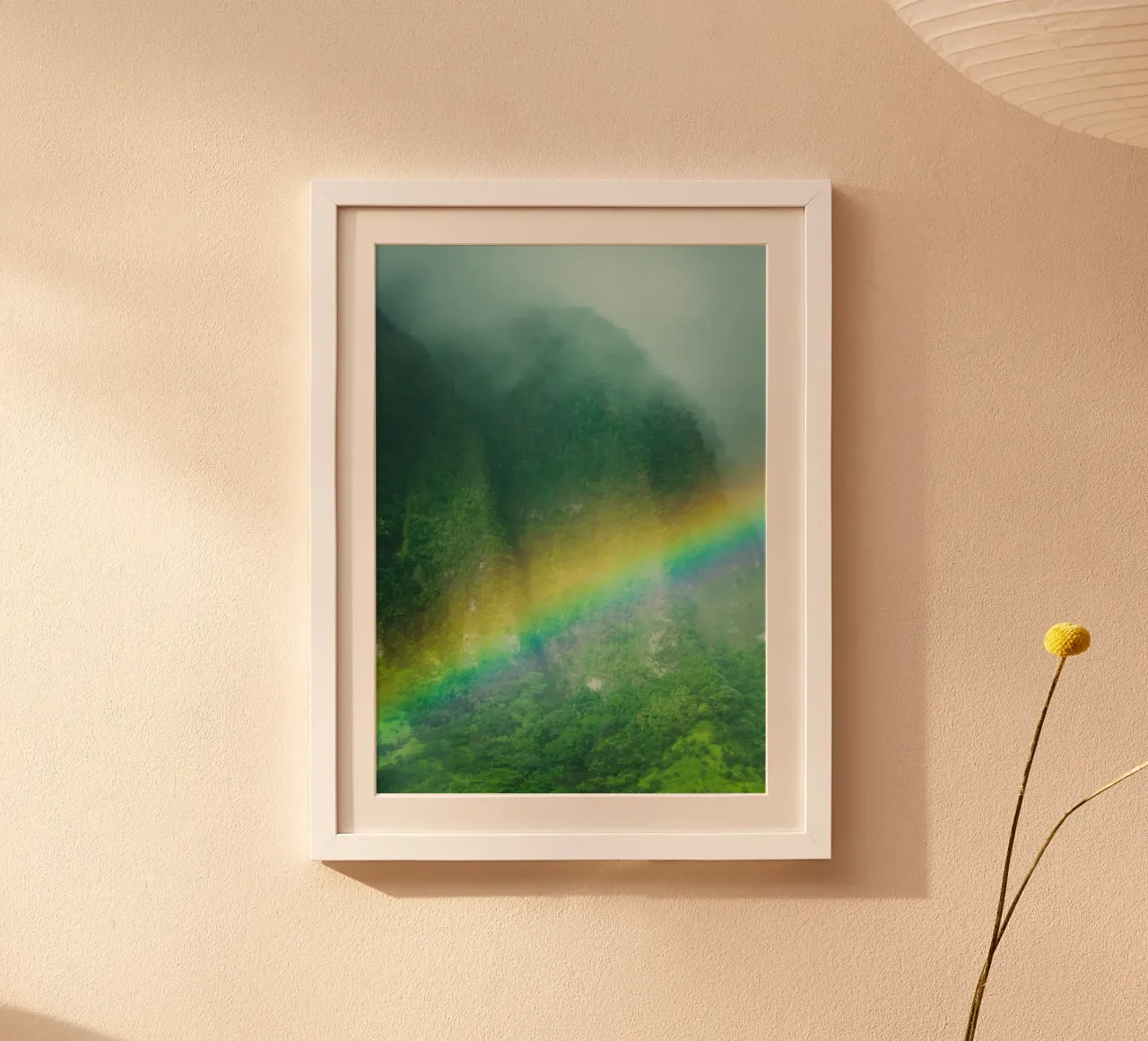 rainbow across the mountain poster da mip of map