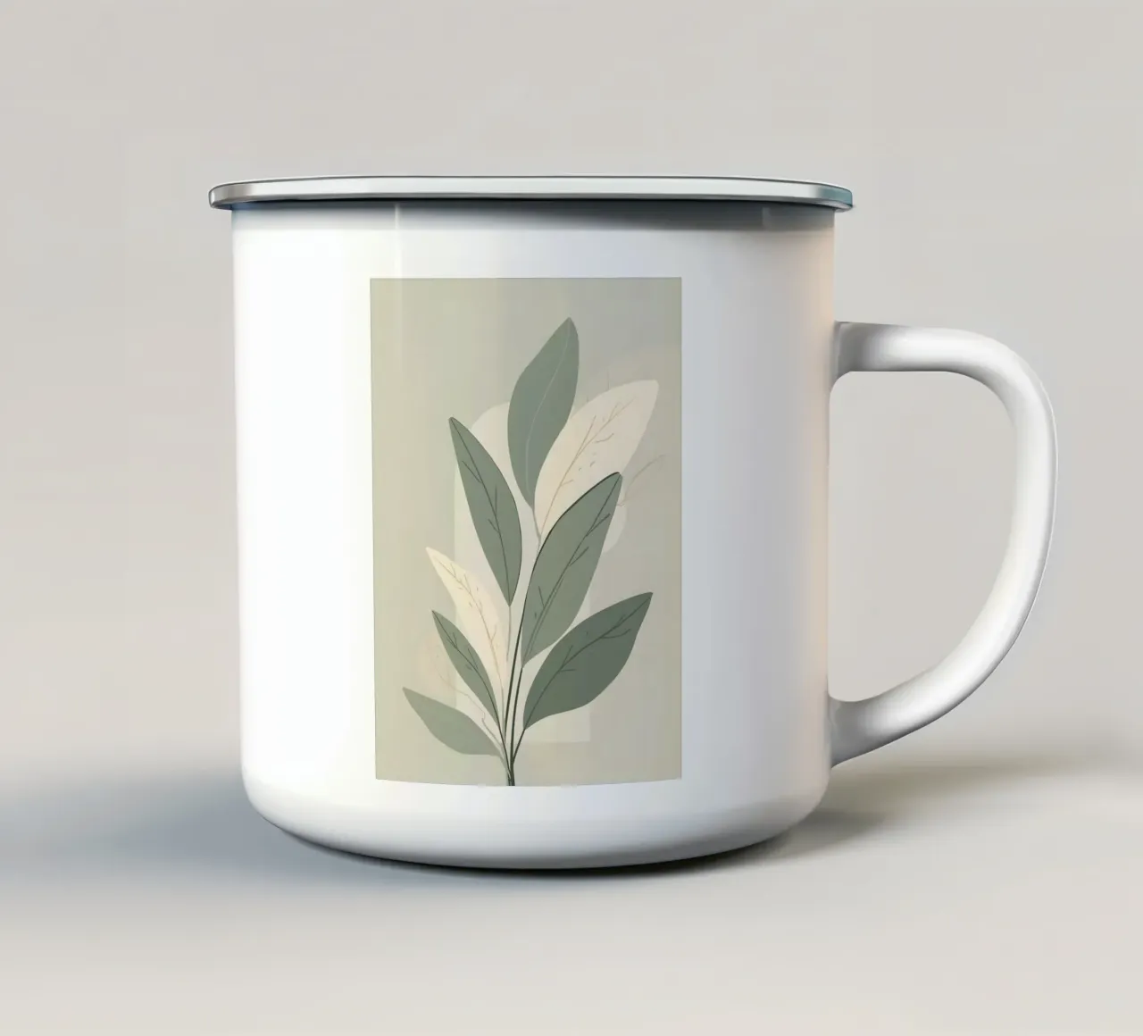 Botanico astratto tazza in smalto da Botanical Gallery