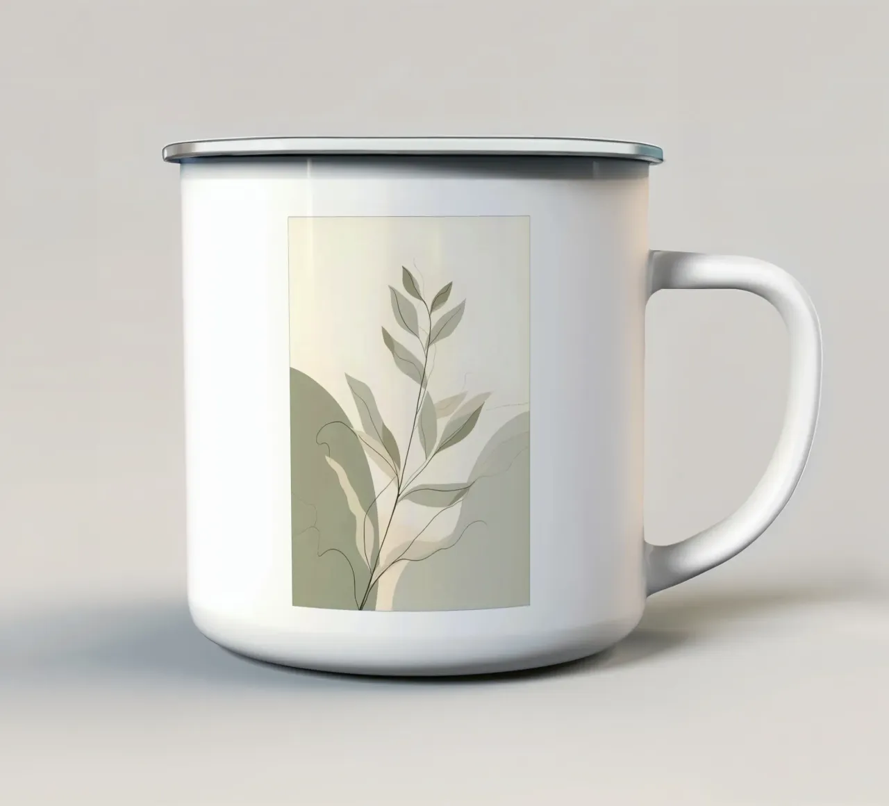 Botanico astratto tazza in smalto da Botanical Gallery