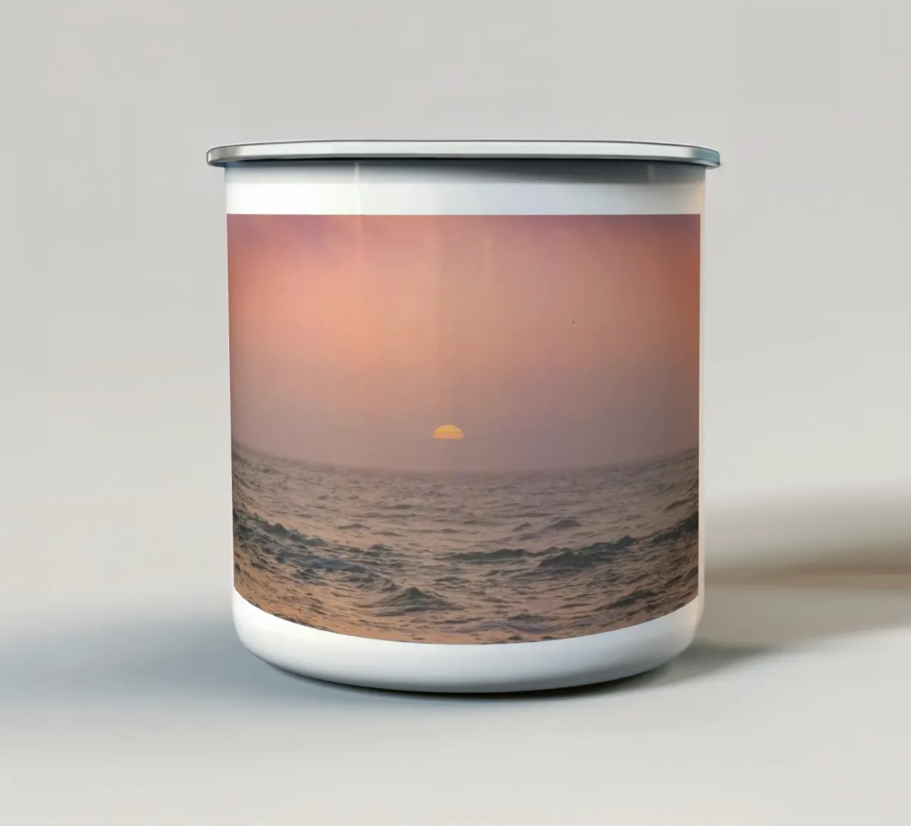 calm sunset tazza in smalto da mip of map