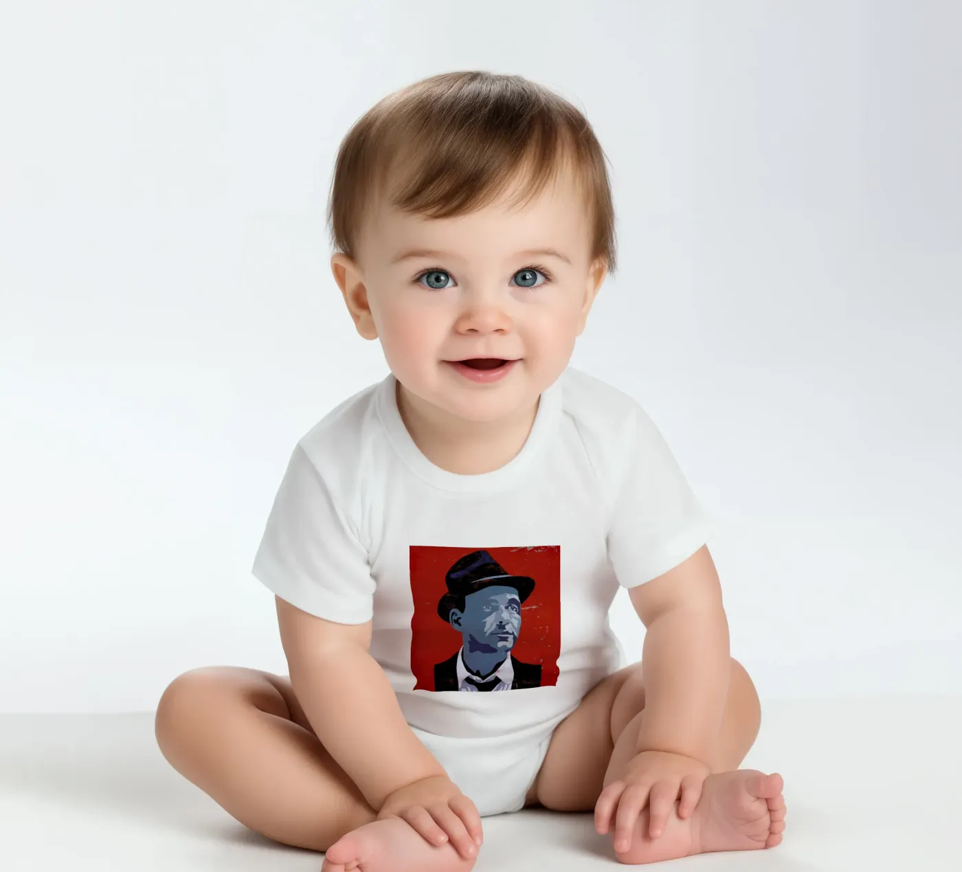 Sinatra body neonato maniche corte da Andy Bridge