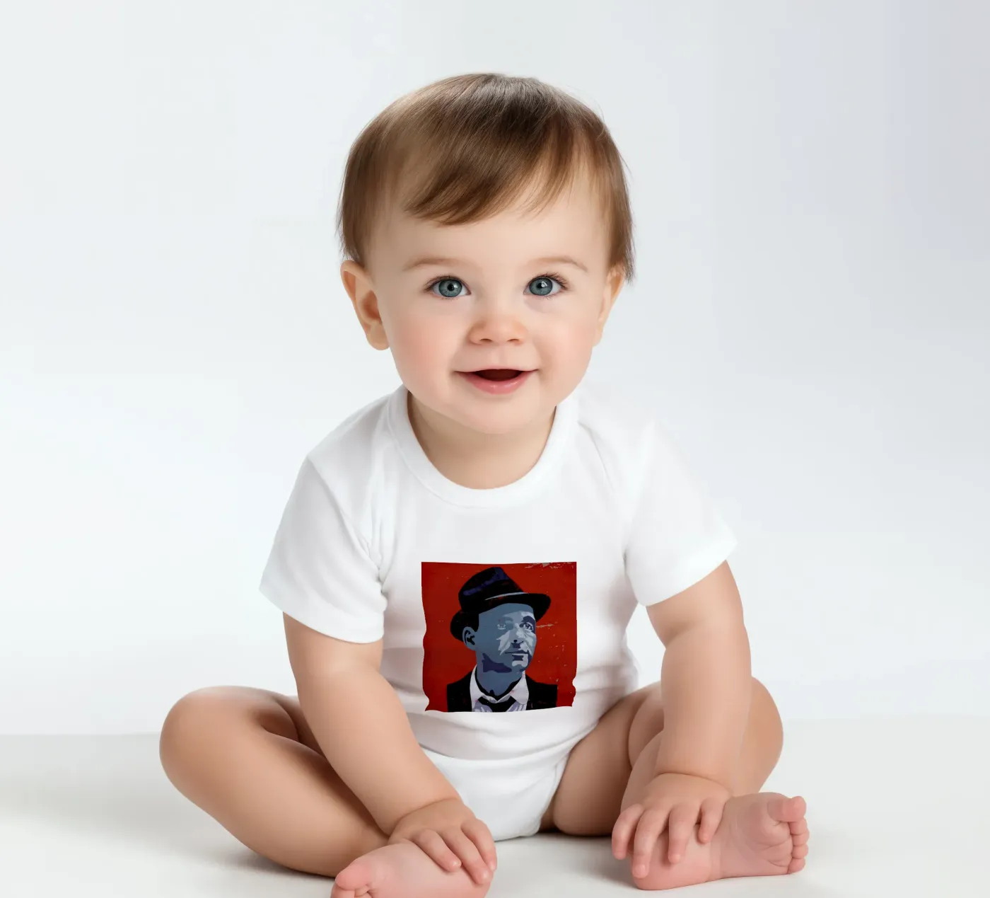 Sinatra body neonato maniche corte da Andy Bridge