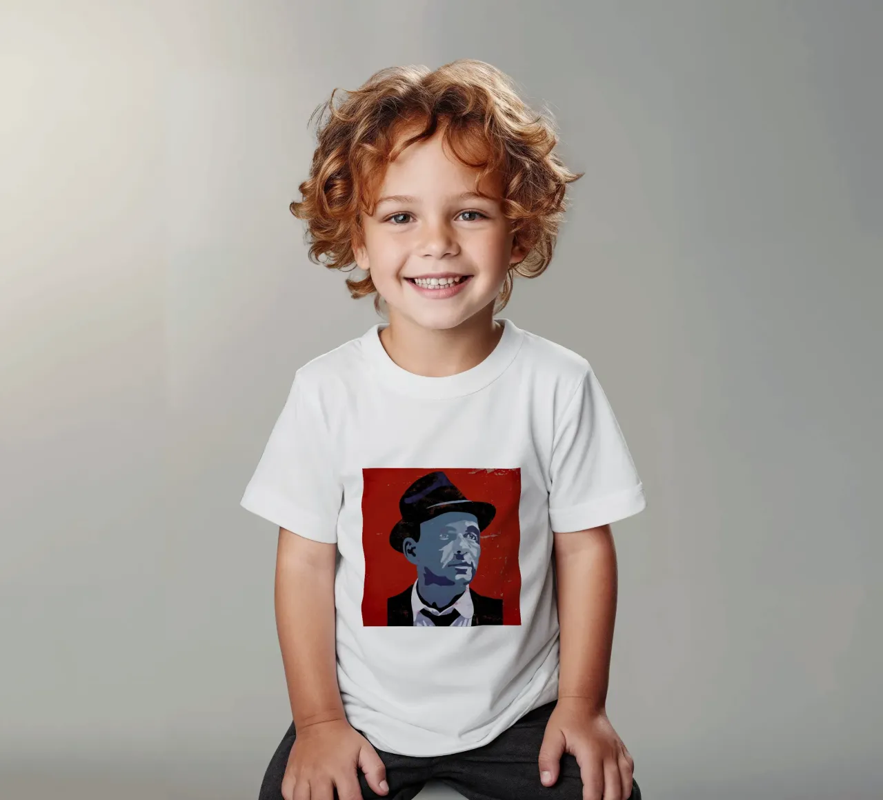Sinatra kinder t-shirt van Andy Bridge