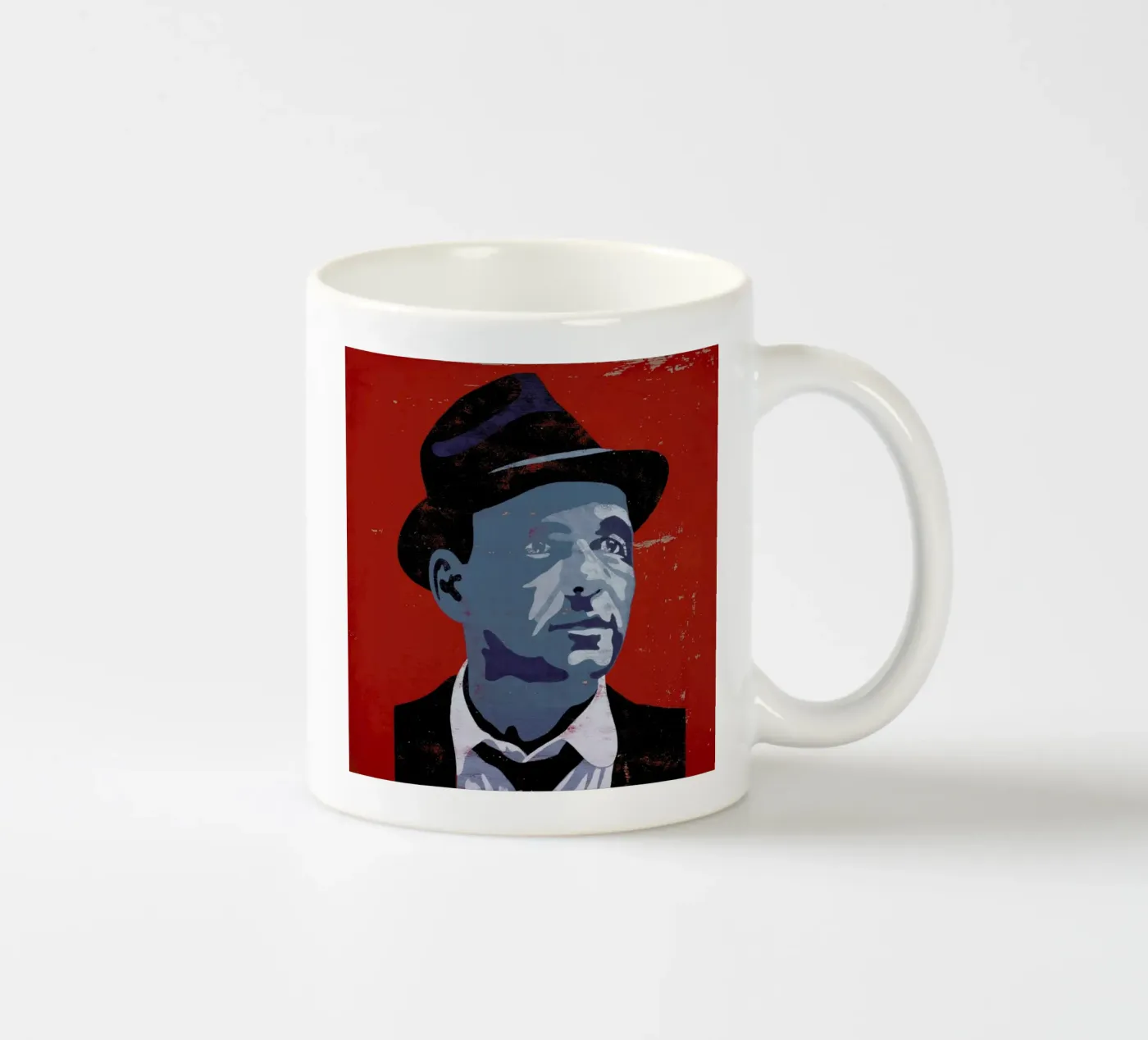 Sinatra ceramic mug by Andy Bridge