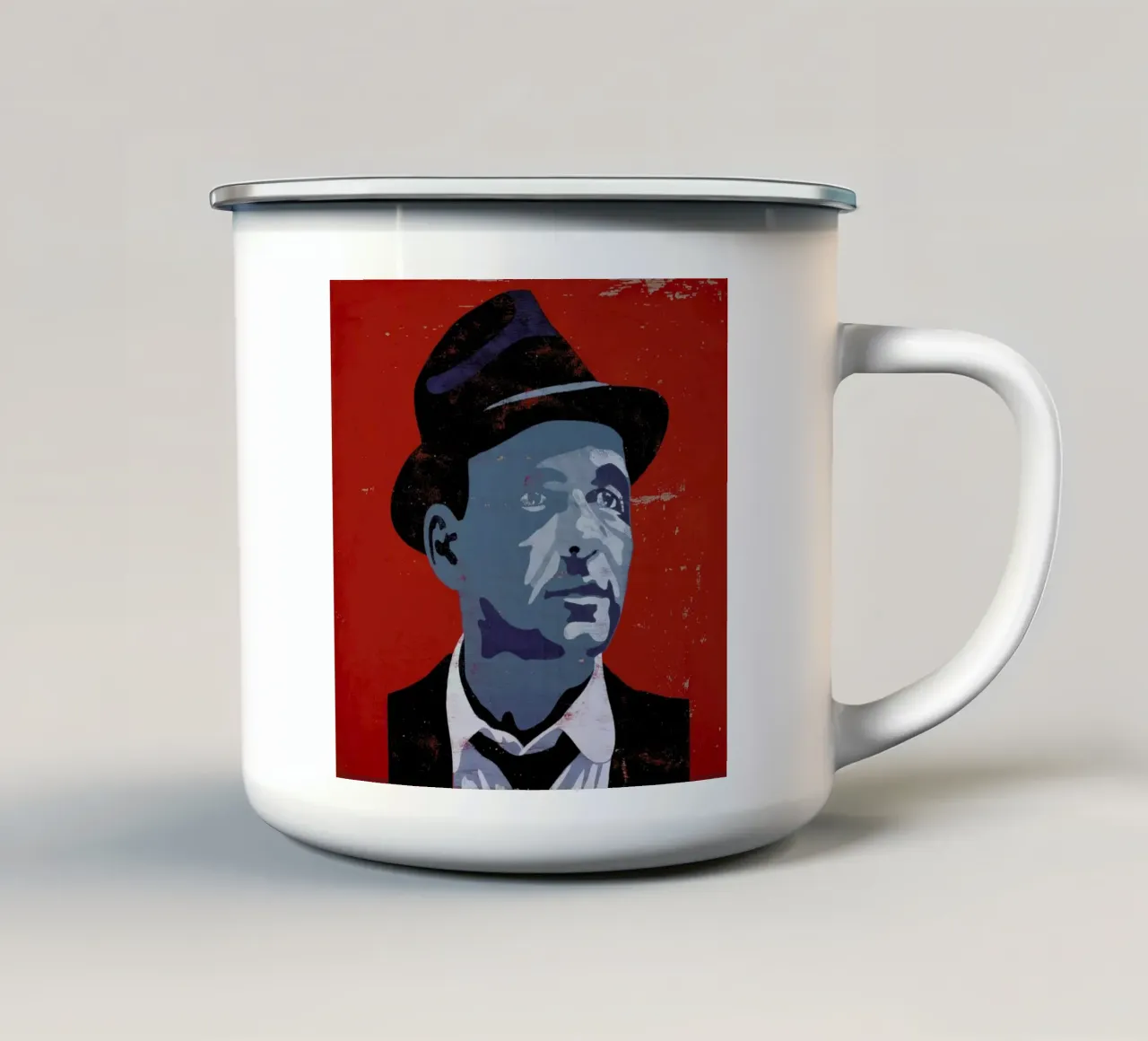 Sinatra emaille mok van Andy Bridge