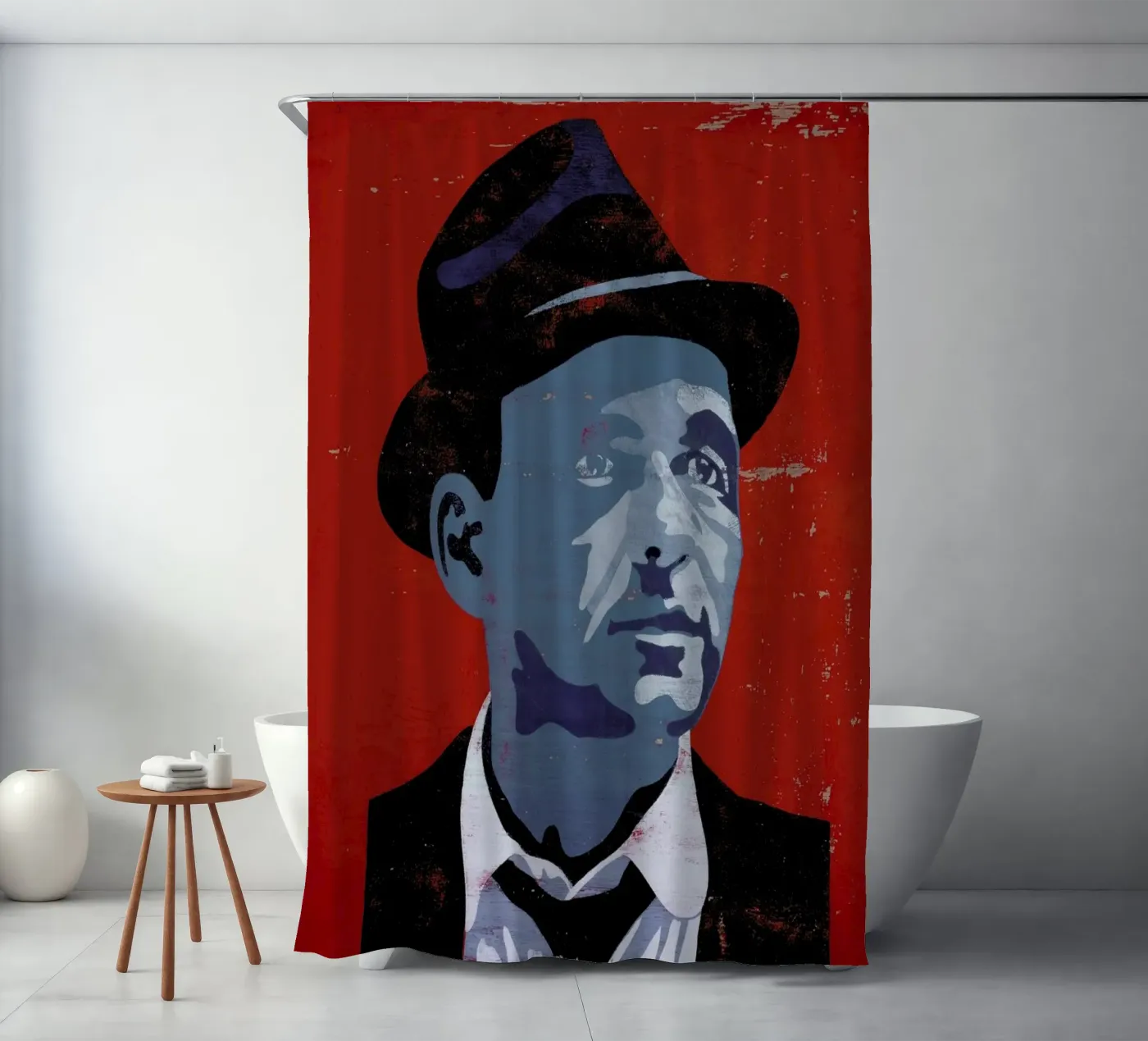 Sinatra douchegordijn van Andy Bridge
