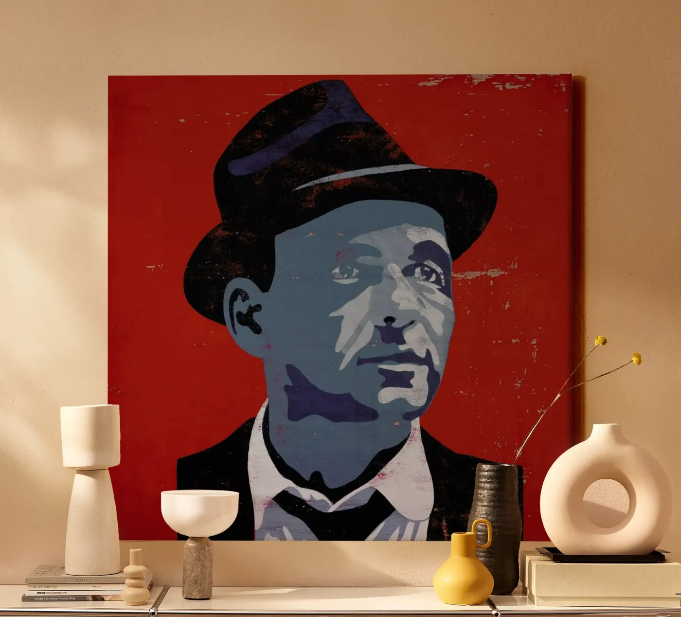 Sinatra canvas van Andy Bridge