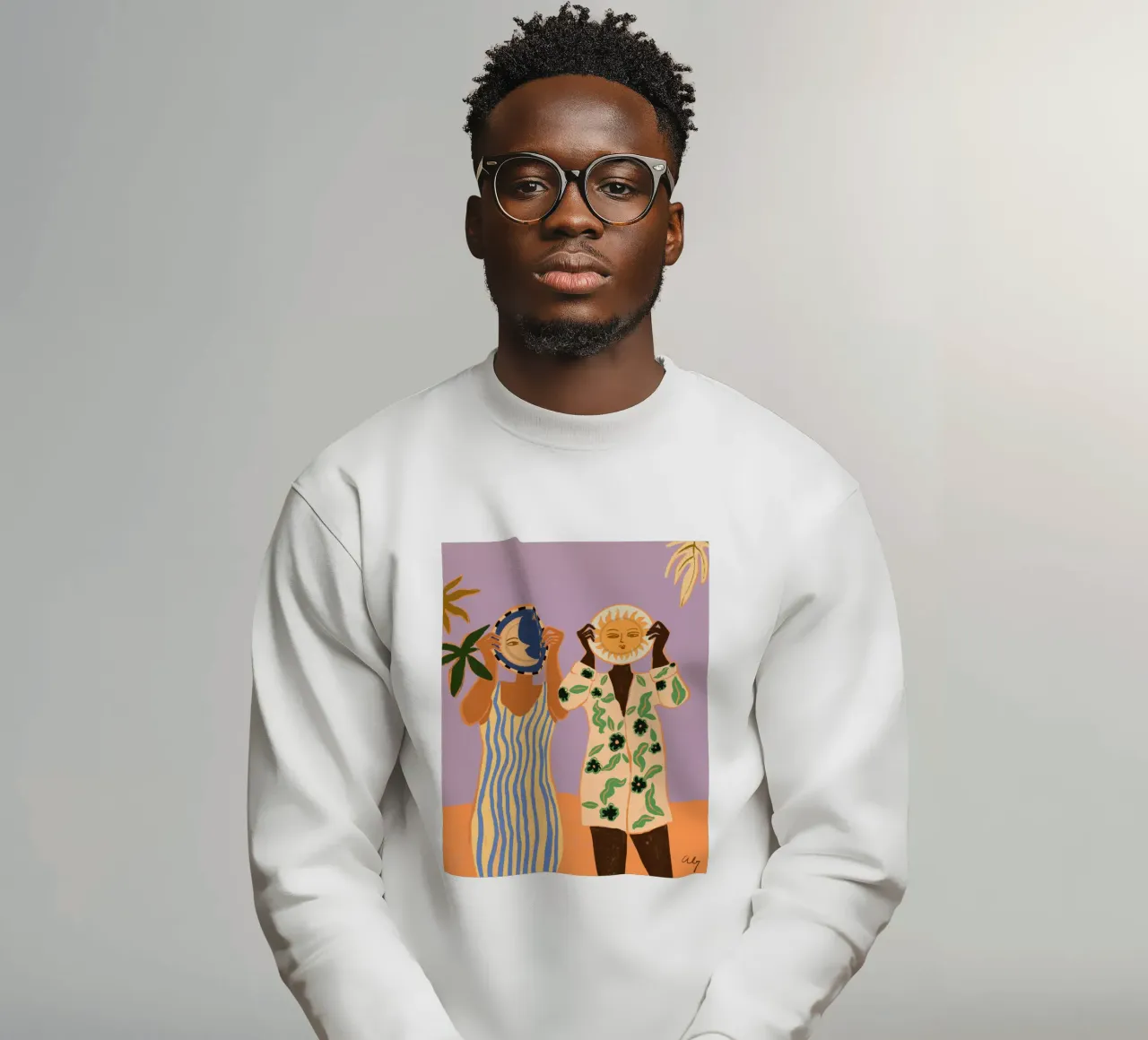 Sun & Moon felpa da Arty Guava