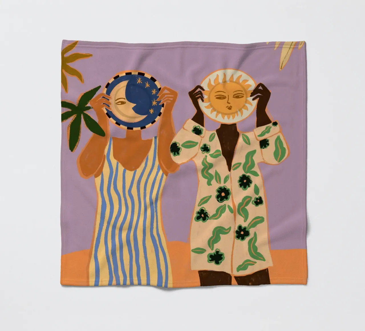 Sun & Moon coperta in pile da Arty Guava