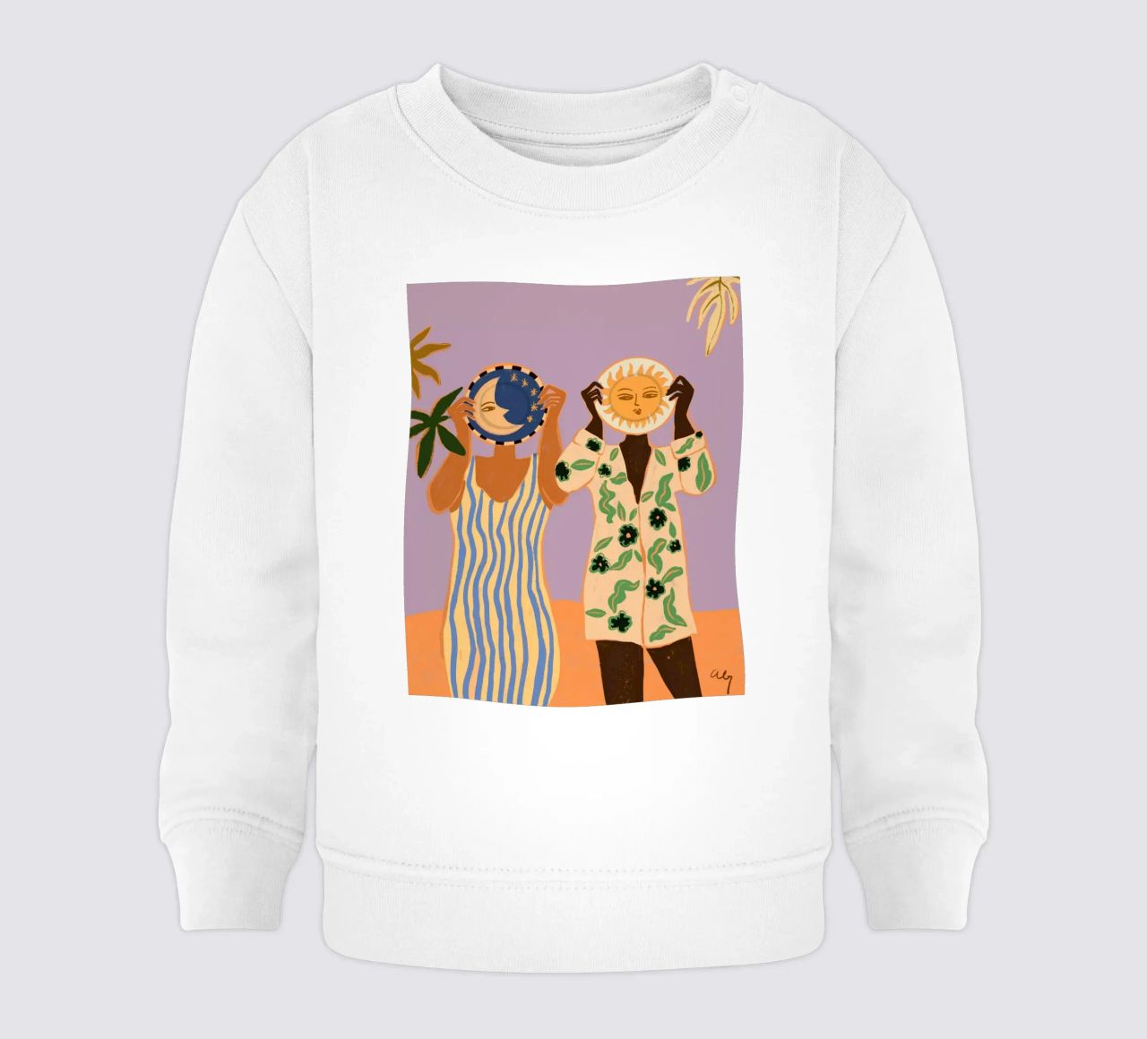 Sun & Moon sudadera de bebé de Arty Guava