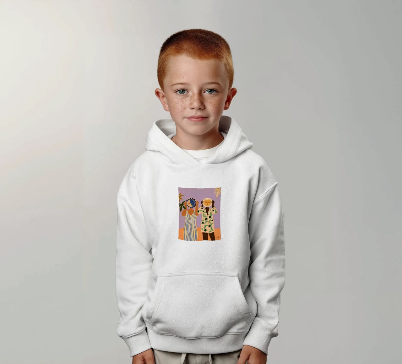 Sun & Moon sudadera con capucha para niño de Arty Guava