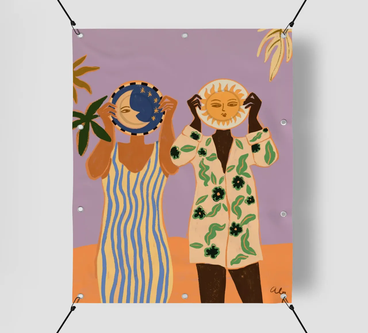 Sun & Moon telo in pvc da Arty Guava