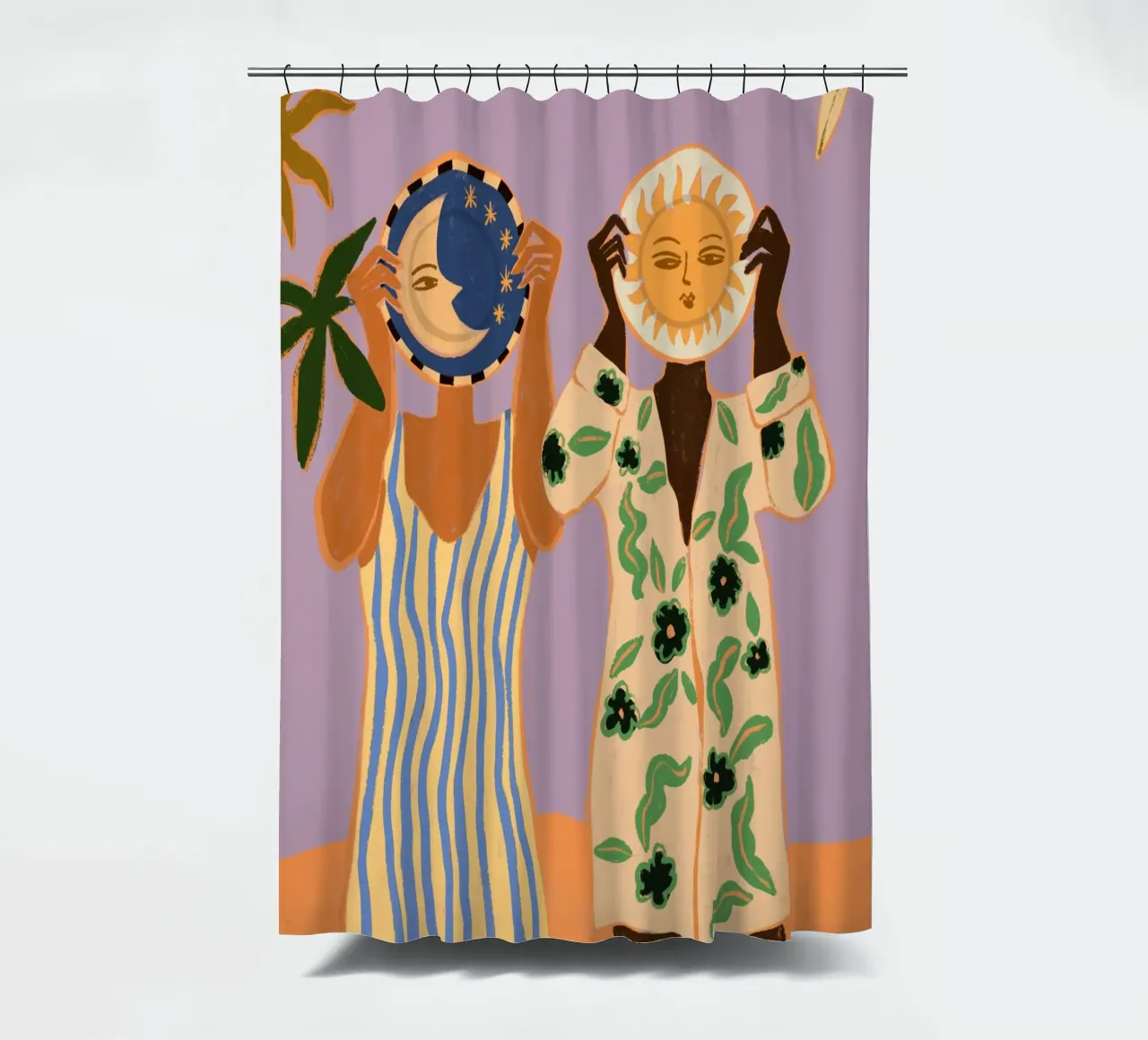 Sun & Moon shower curtain by Arty Guava