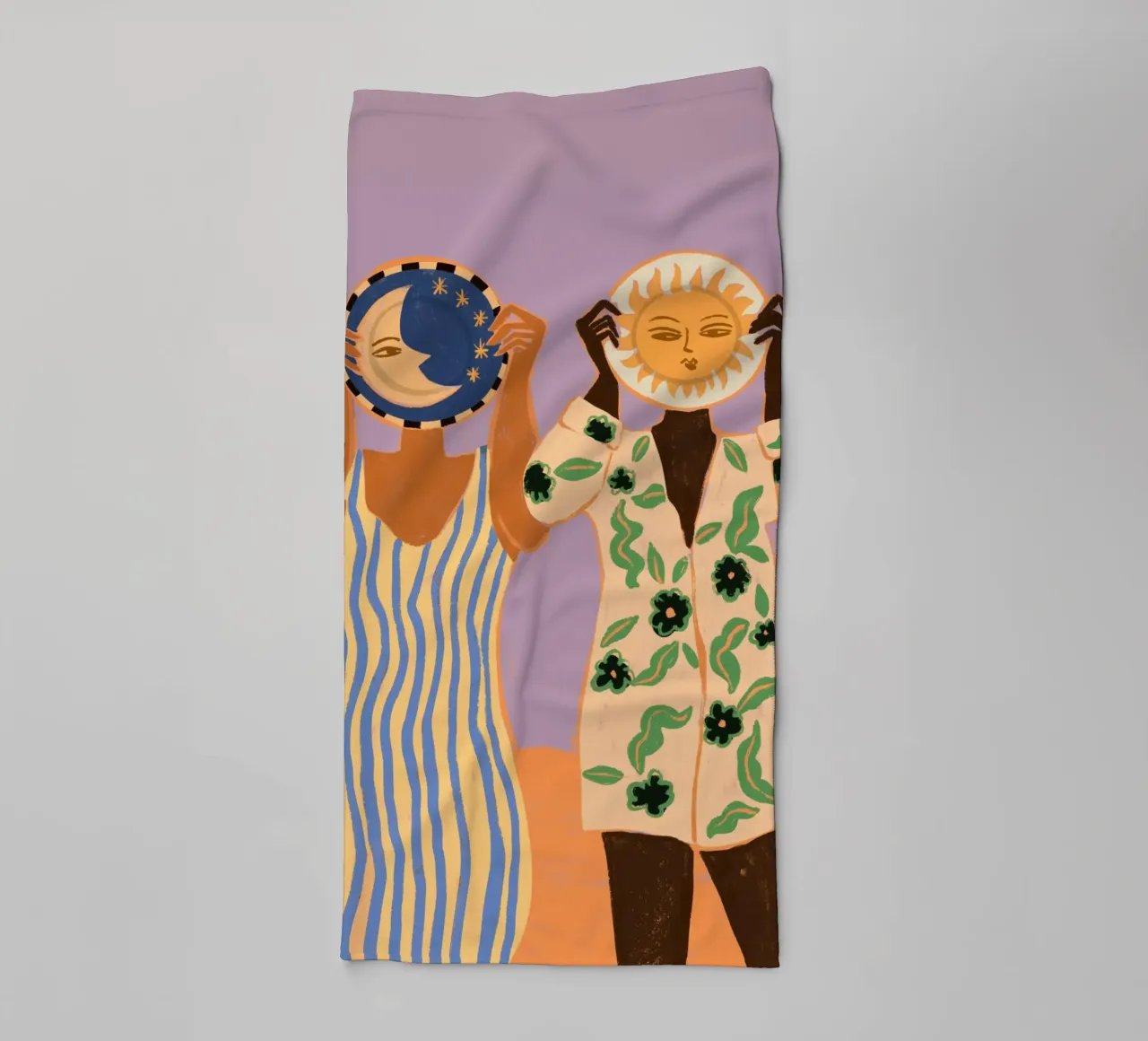 Sun & Moon asciugamano da bagno da Arty Guava