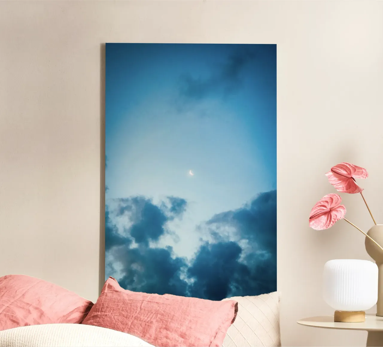 cloud moon tela con Cornice a cassetta da mip of map
