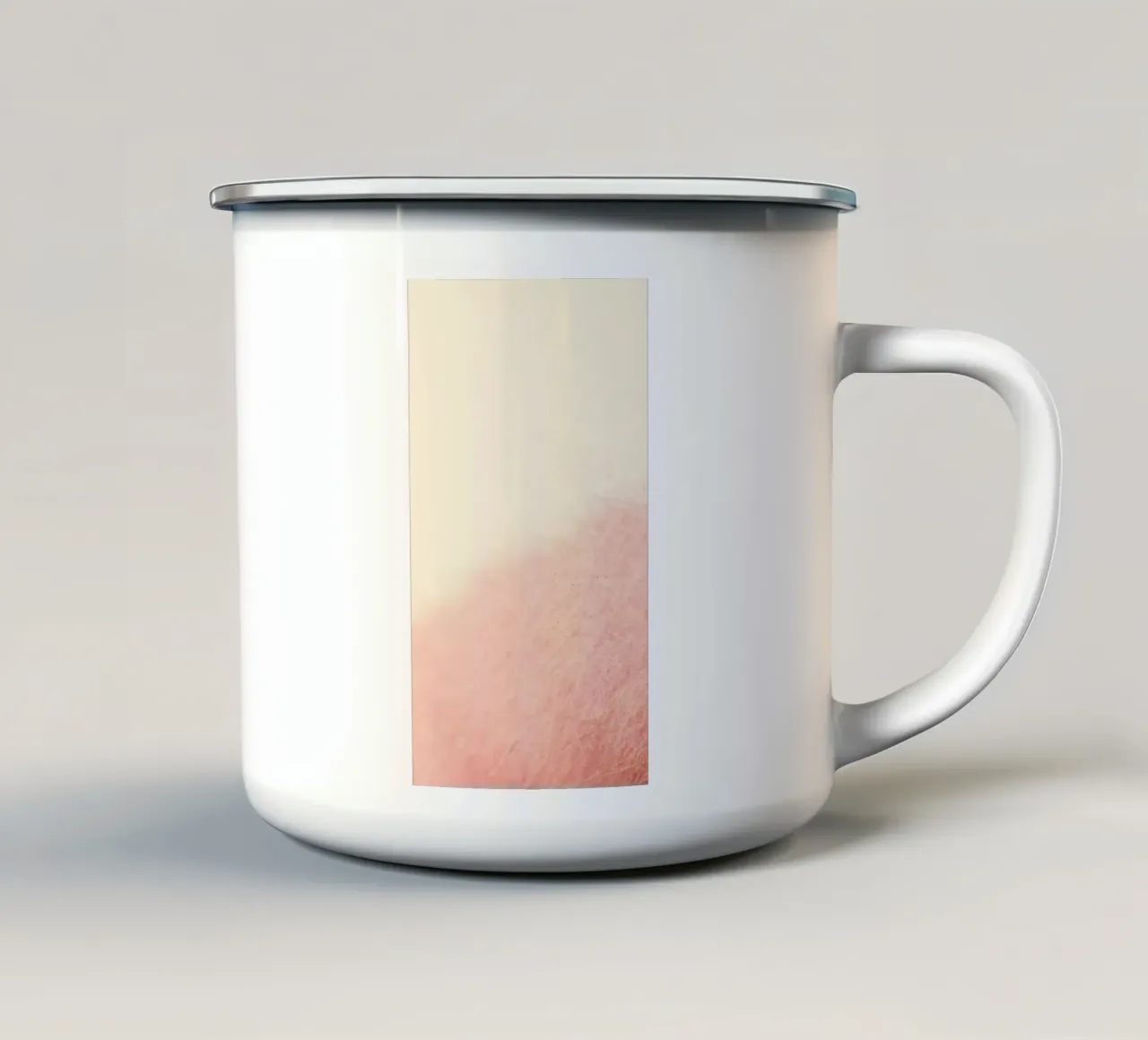 pink gradient tazza in smalto da mip of map