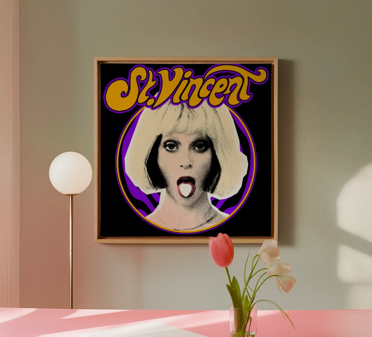 St.Vincent Klassiek T-Shirt canvas met Baklijst van eliouxence