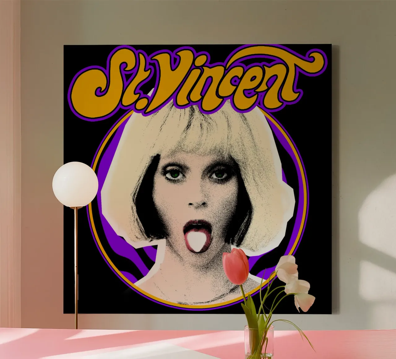 St.Vincent Klassiek T-Shirt canvas met Baklijst van eliouxence