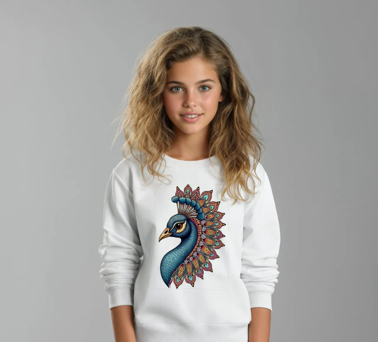 Uccello Pavo felpa bambino da posterindo