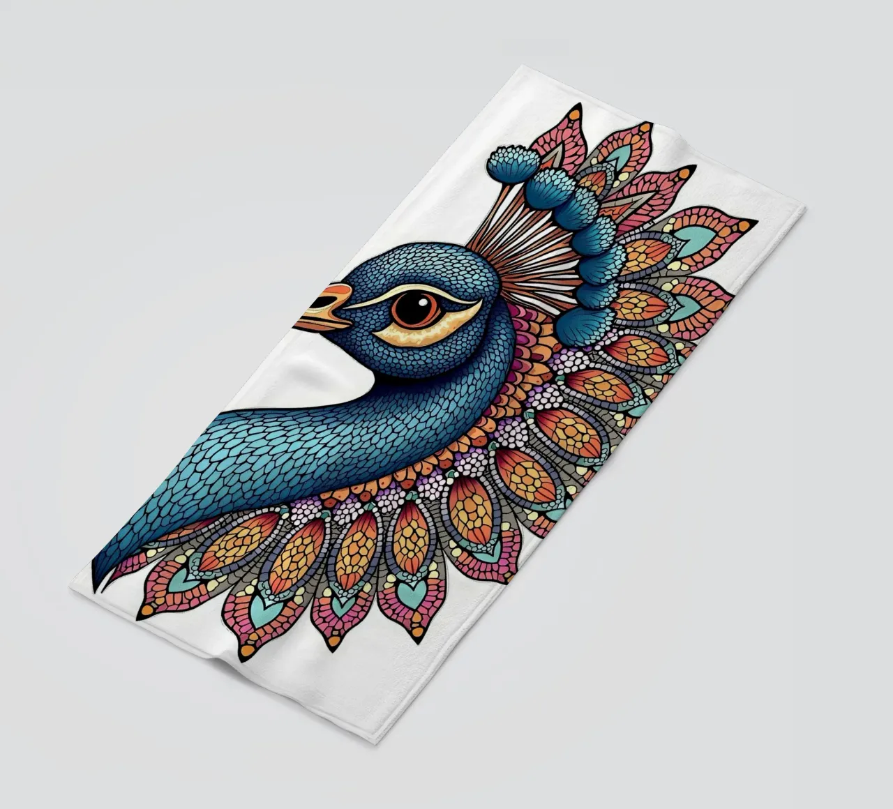 Uccello Pavo telo mare da posterindo