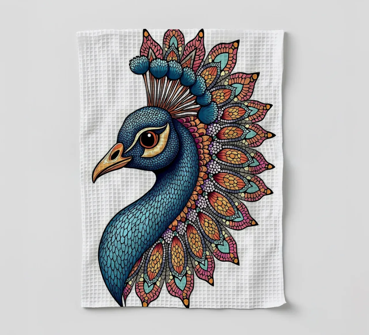 Uccello Pavo canovaccio da cucina da posterindo