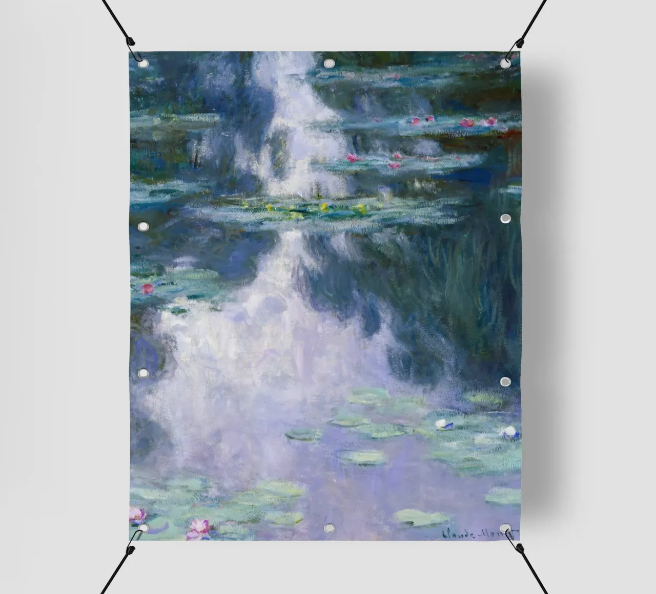 Ninfee 15 - claude monet telo in pvc da clay bobby
