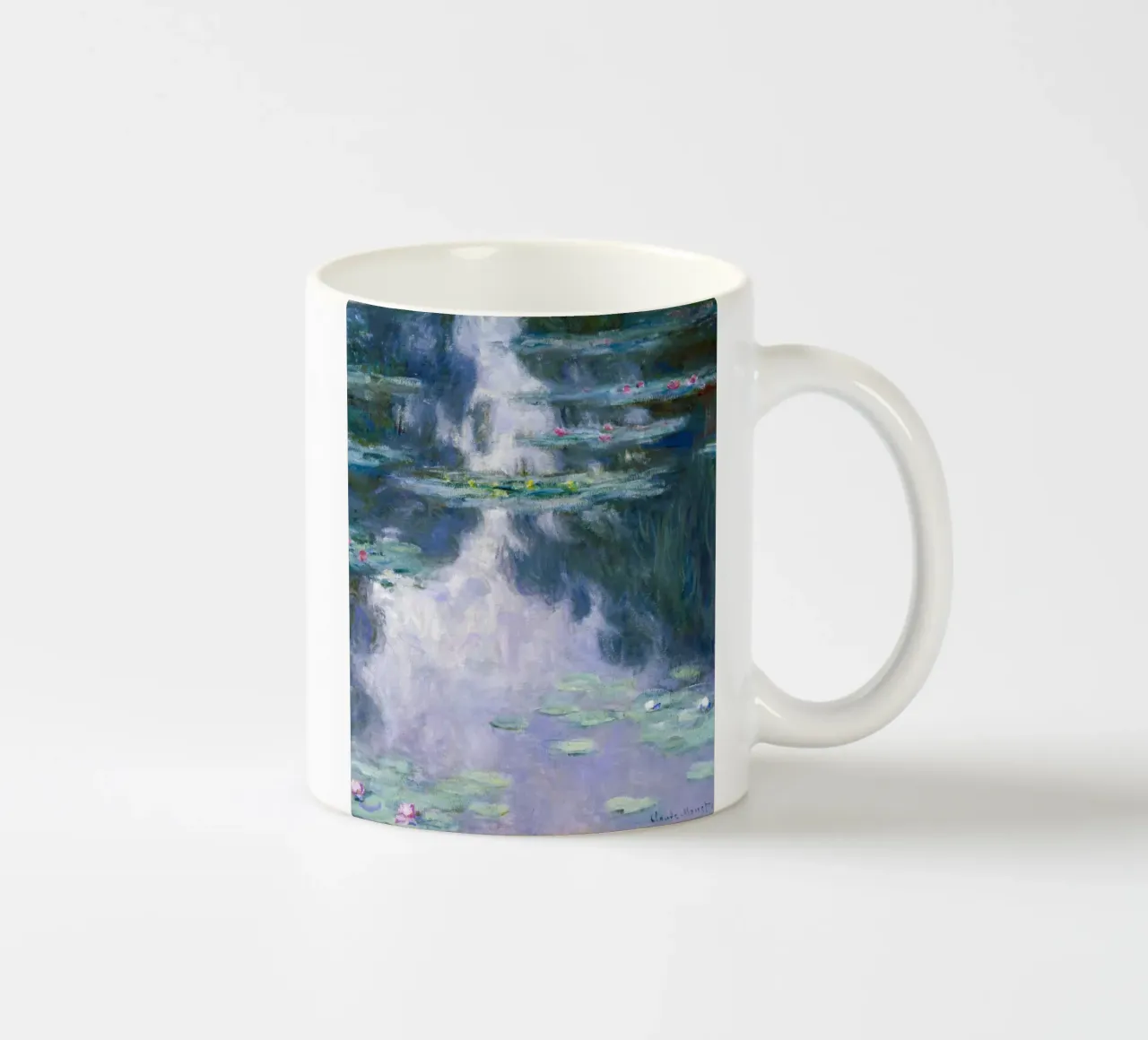 Ninfee 15 - claude monet tazza in ceramica da clay bobby