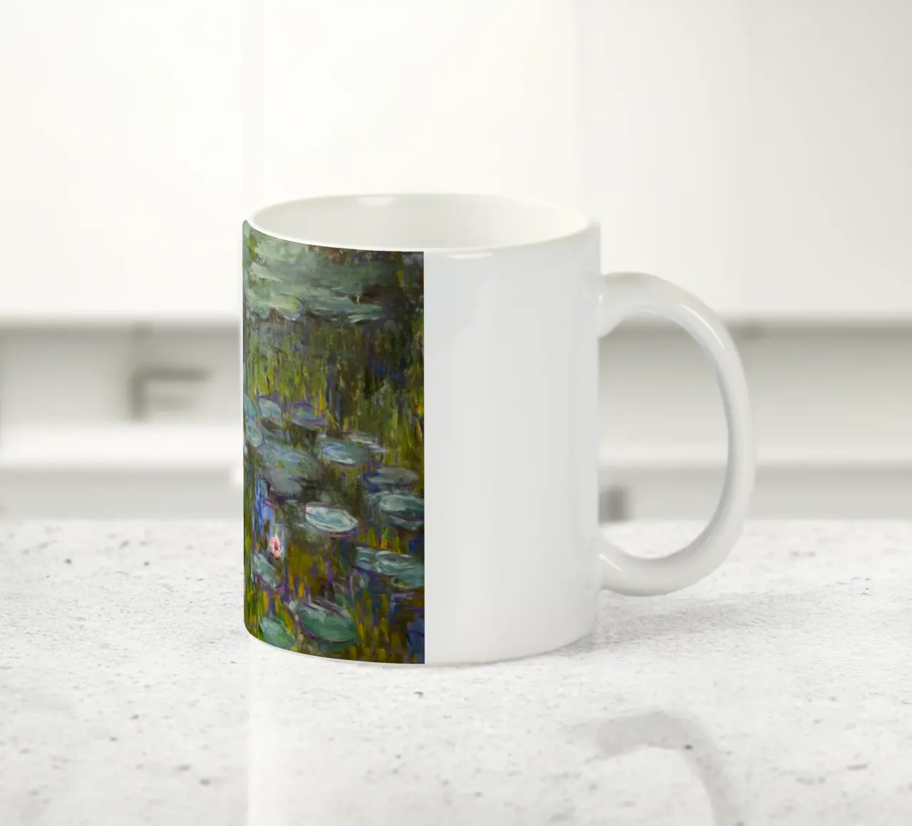 Ninfee 11 - claude monet tazza in ceramica da clay bobby