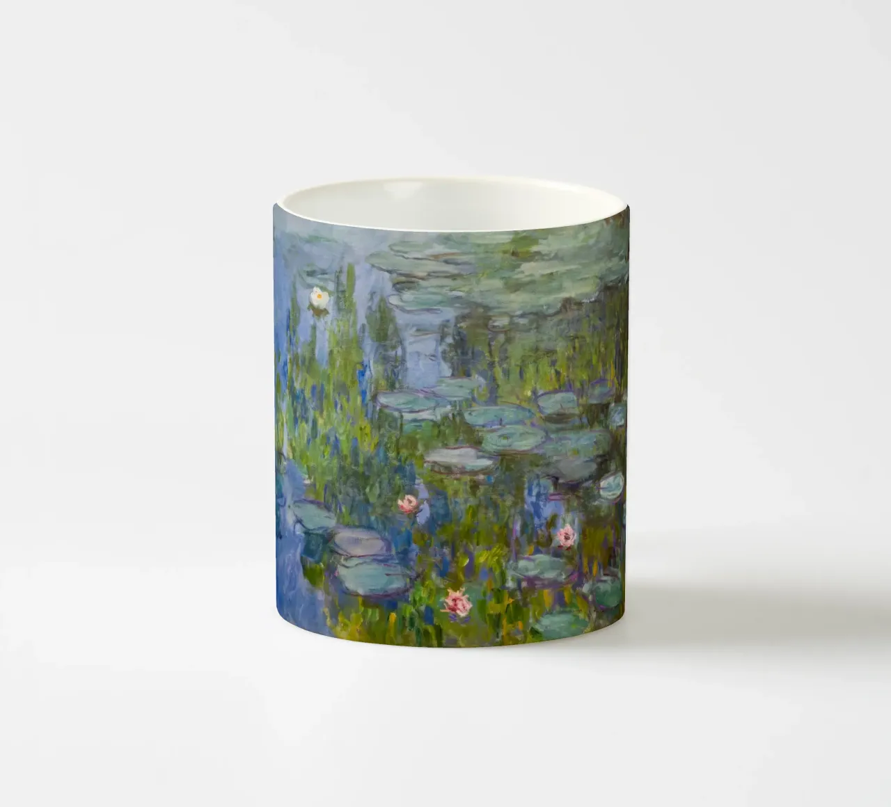 Ninfee 11 - claude monet tazza in ceramica da clay bobby