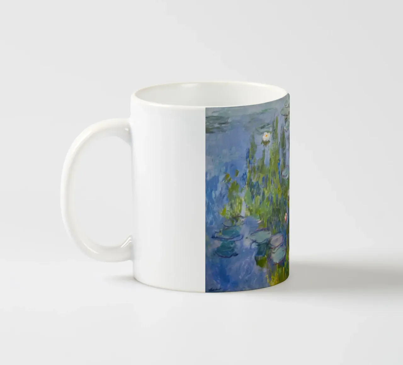 Ninfee 11 - claude monet tazza in ceramica da clay bobby