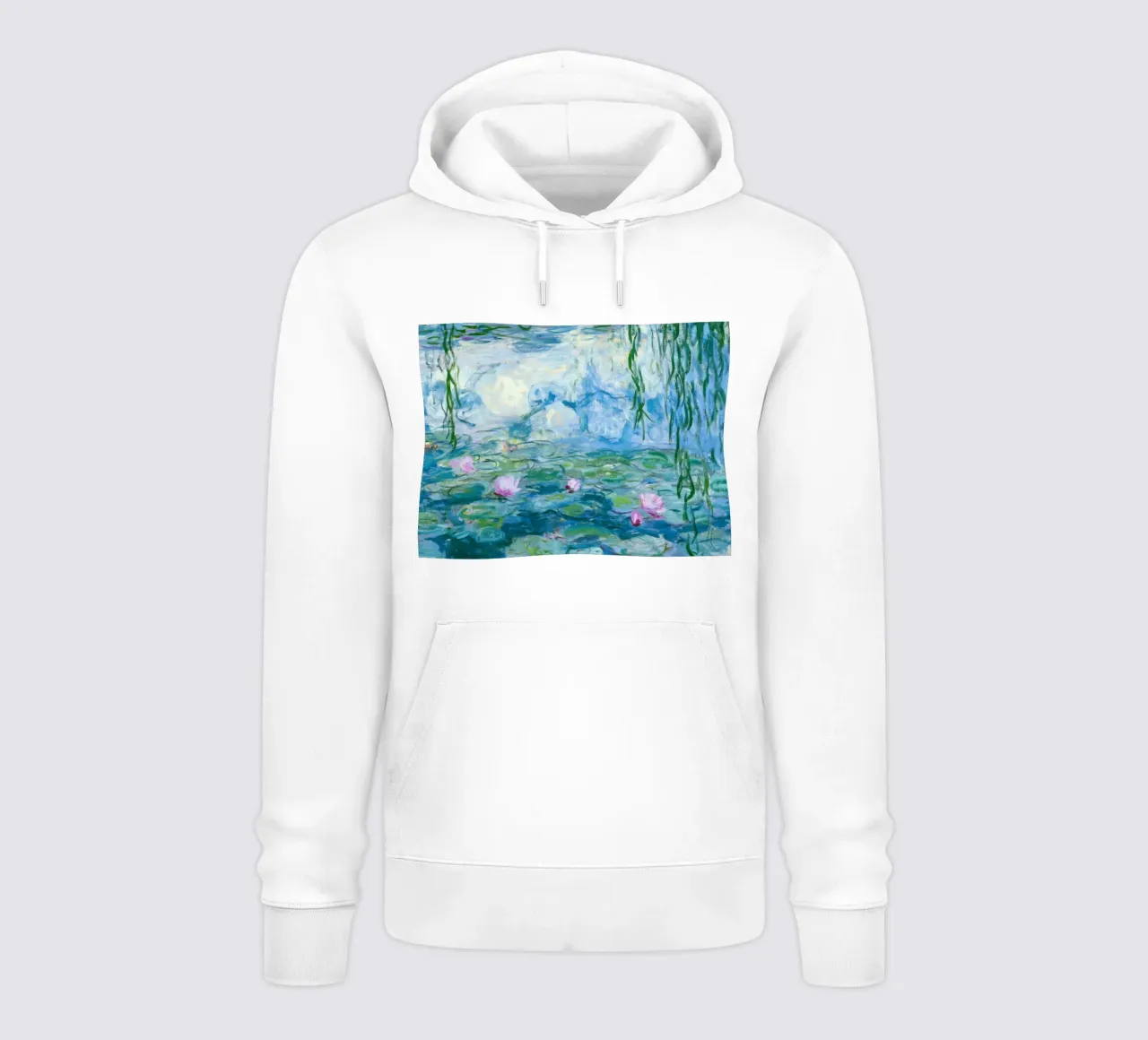 Ninfee 12 - claude monet felpa con cappuccio da clay bobby
