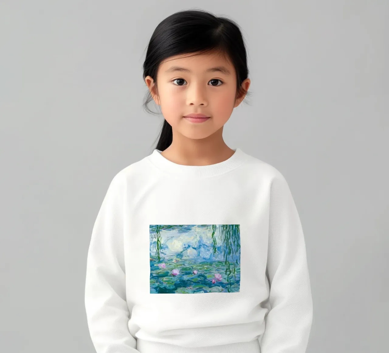 Ninfee 12 - claude monet felpa bambino da clay bobby
