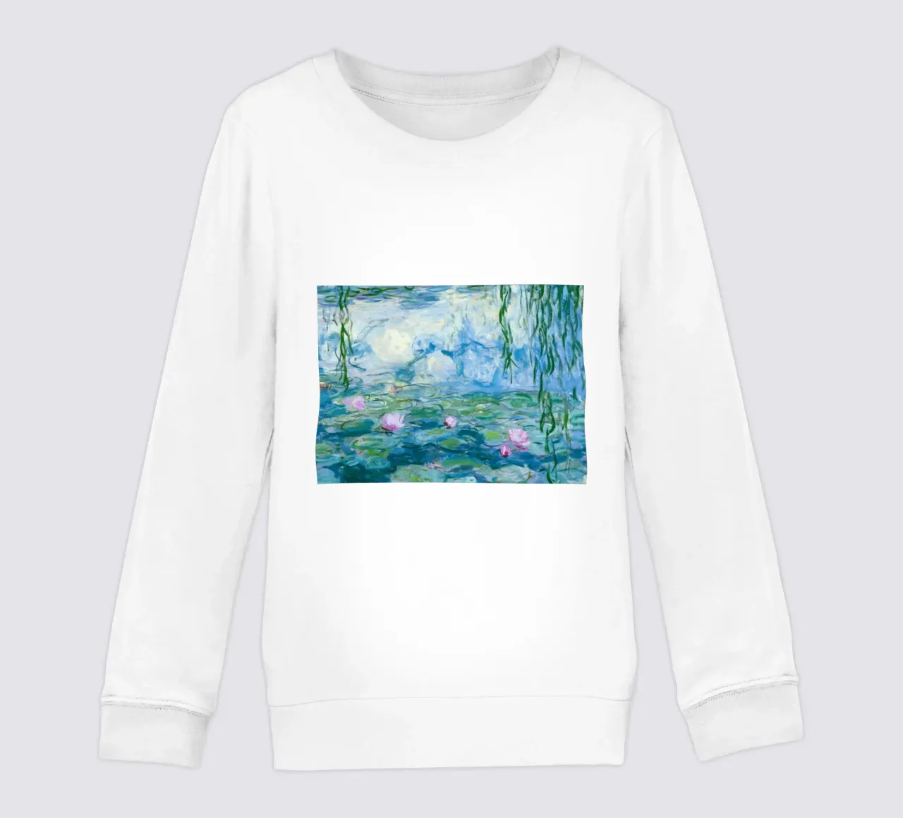 Ninfee 12 - claude monet felpa bambino da clay bobby