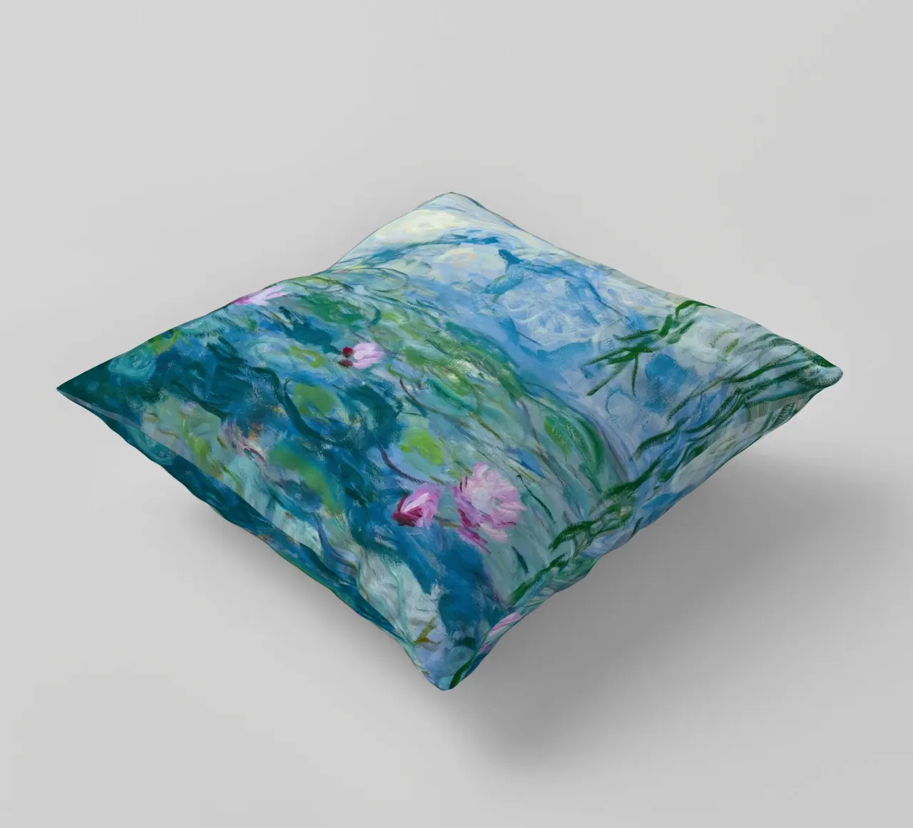 Ninfee 12 - claude monet cuscino da clay bobby