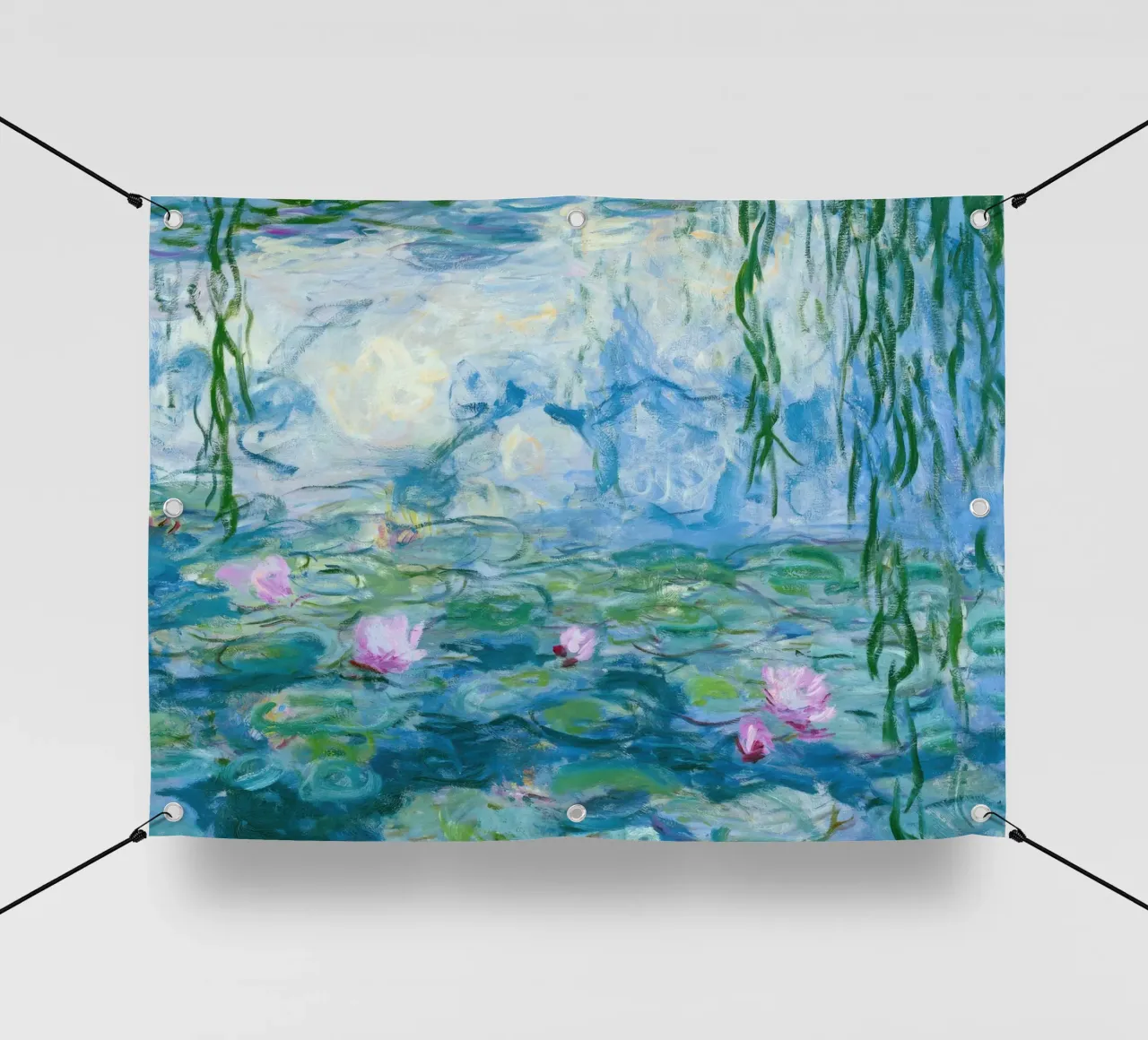 Ninfee 12 - claude monet telo in pvc da clay bobby