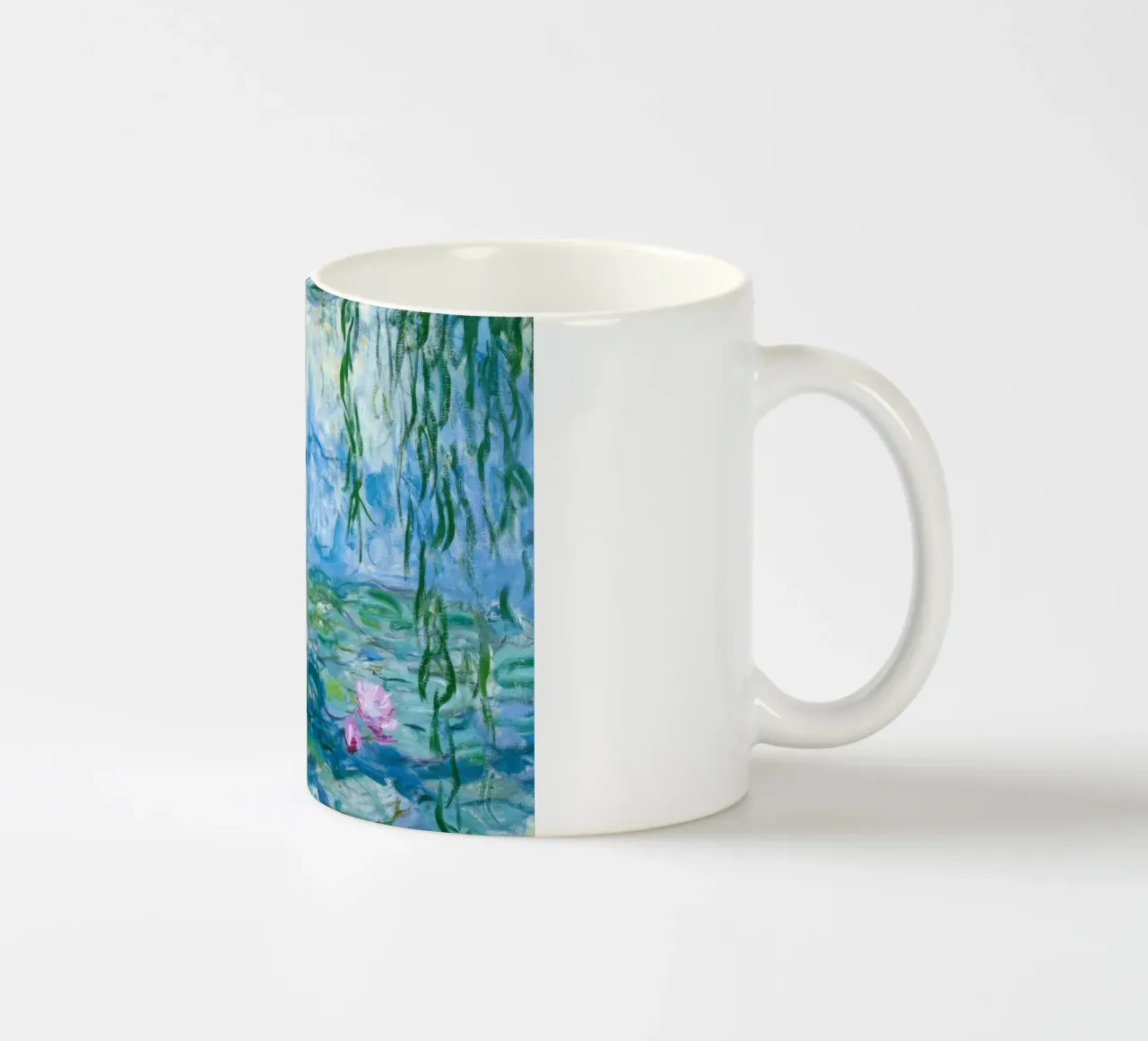 Ninfee 12 - claude monet tazza in ceramica da clay bobby