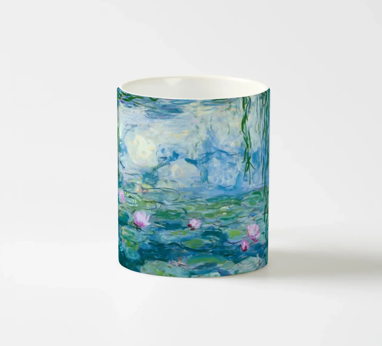 Ninfee 12 - claude monet tazza in ceramica da clay bobby