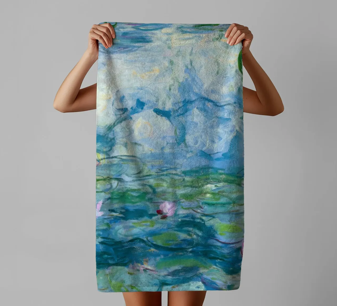 Ninfee 12 - claude monet asciugamano da bagno da clay bobby
