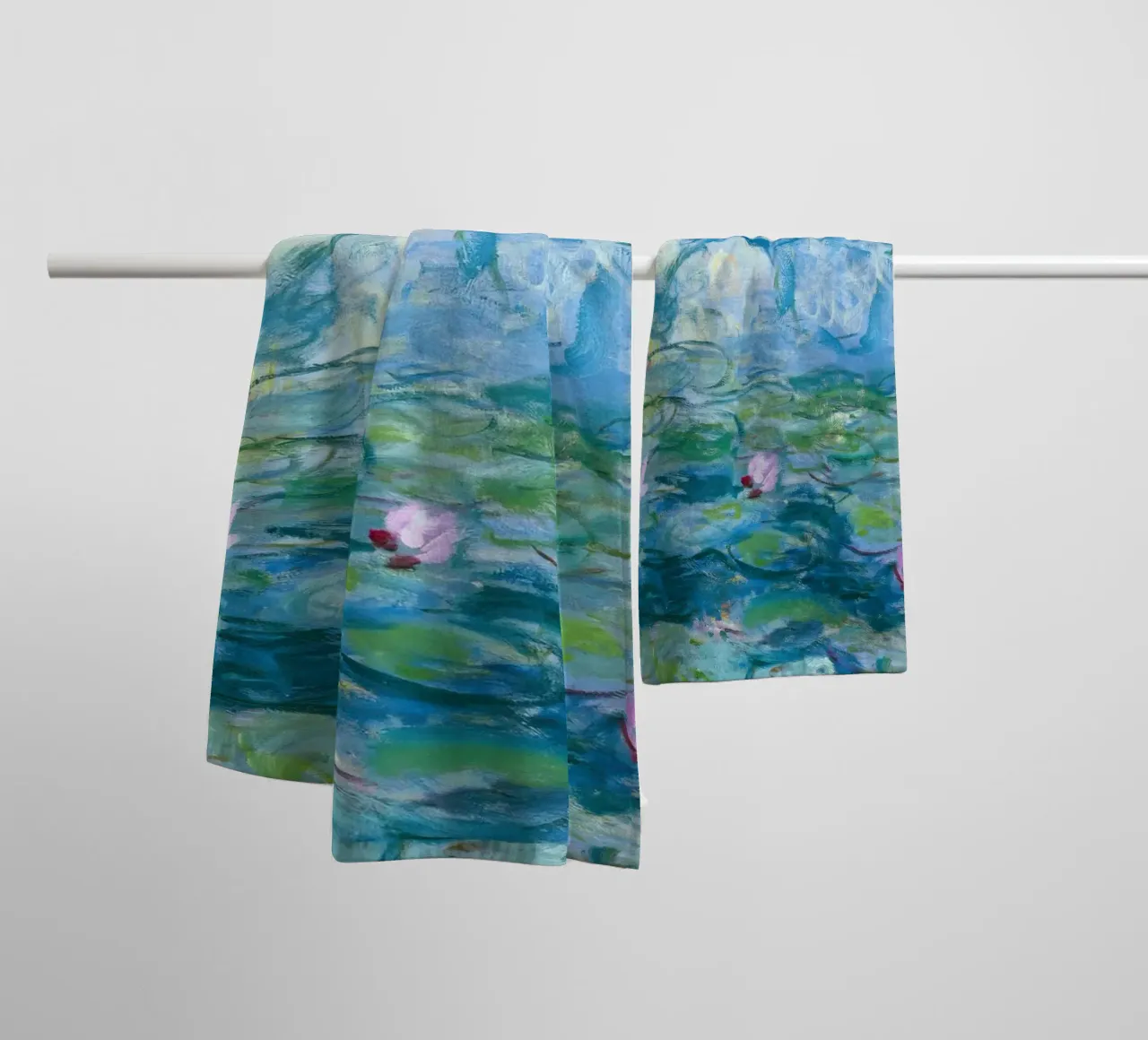 Ninfee 12 - claude monet asciugamano da bagno da clay bobby