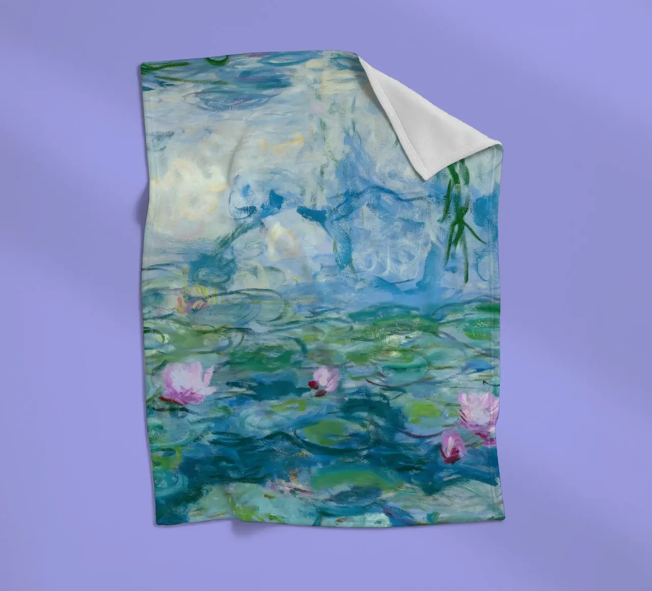 Ninfee 12 - claude monet coperta in pile da clay bobby