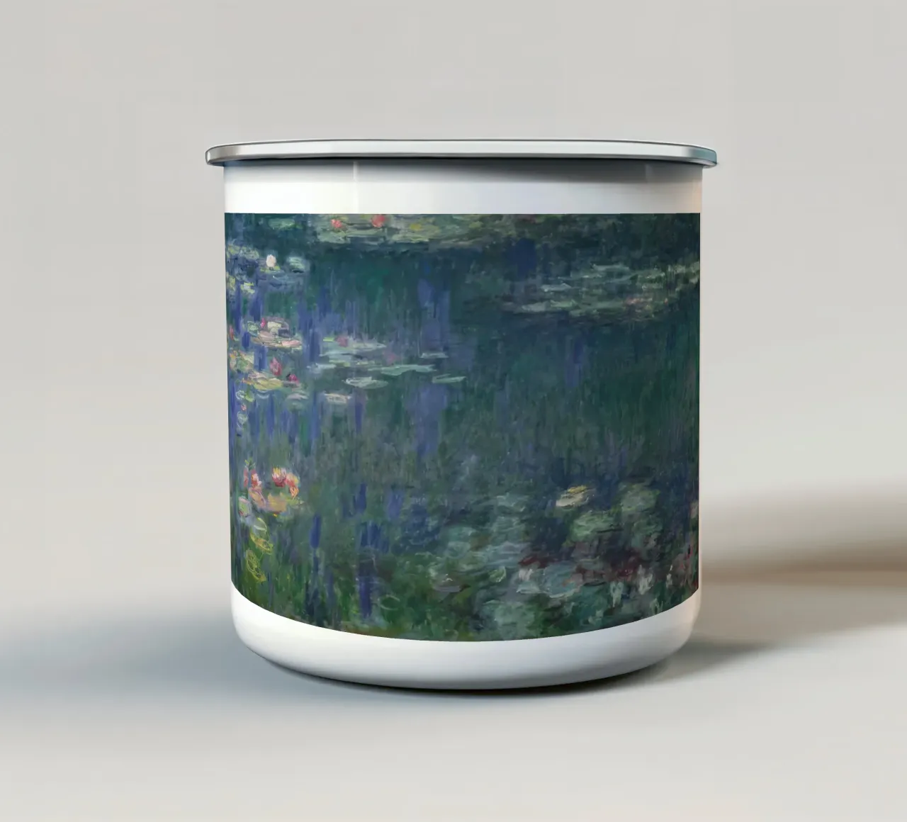 Ninfee 13 tazza in smalto da clay bobby