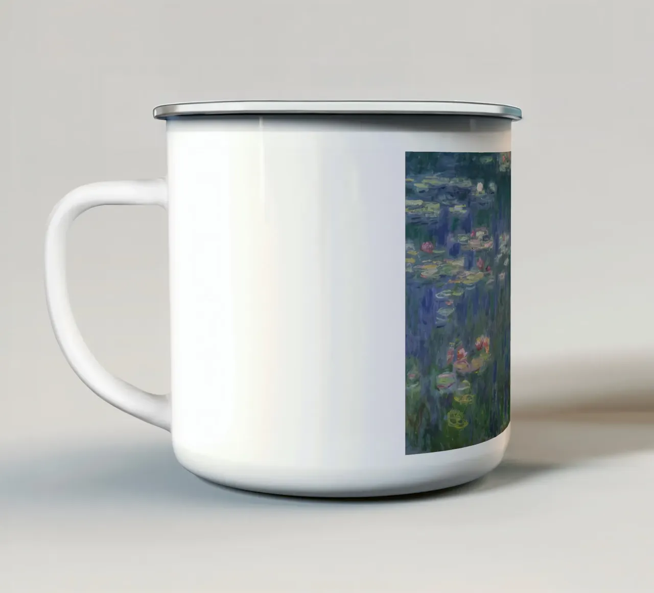 Ninfee 13 tazza in smalto da clay bobby