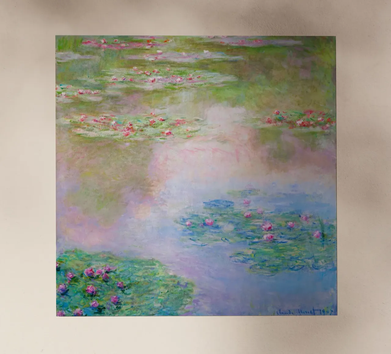 Ninfee 14 - claude monet pellicola backlit da clay bobby