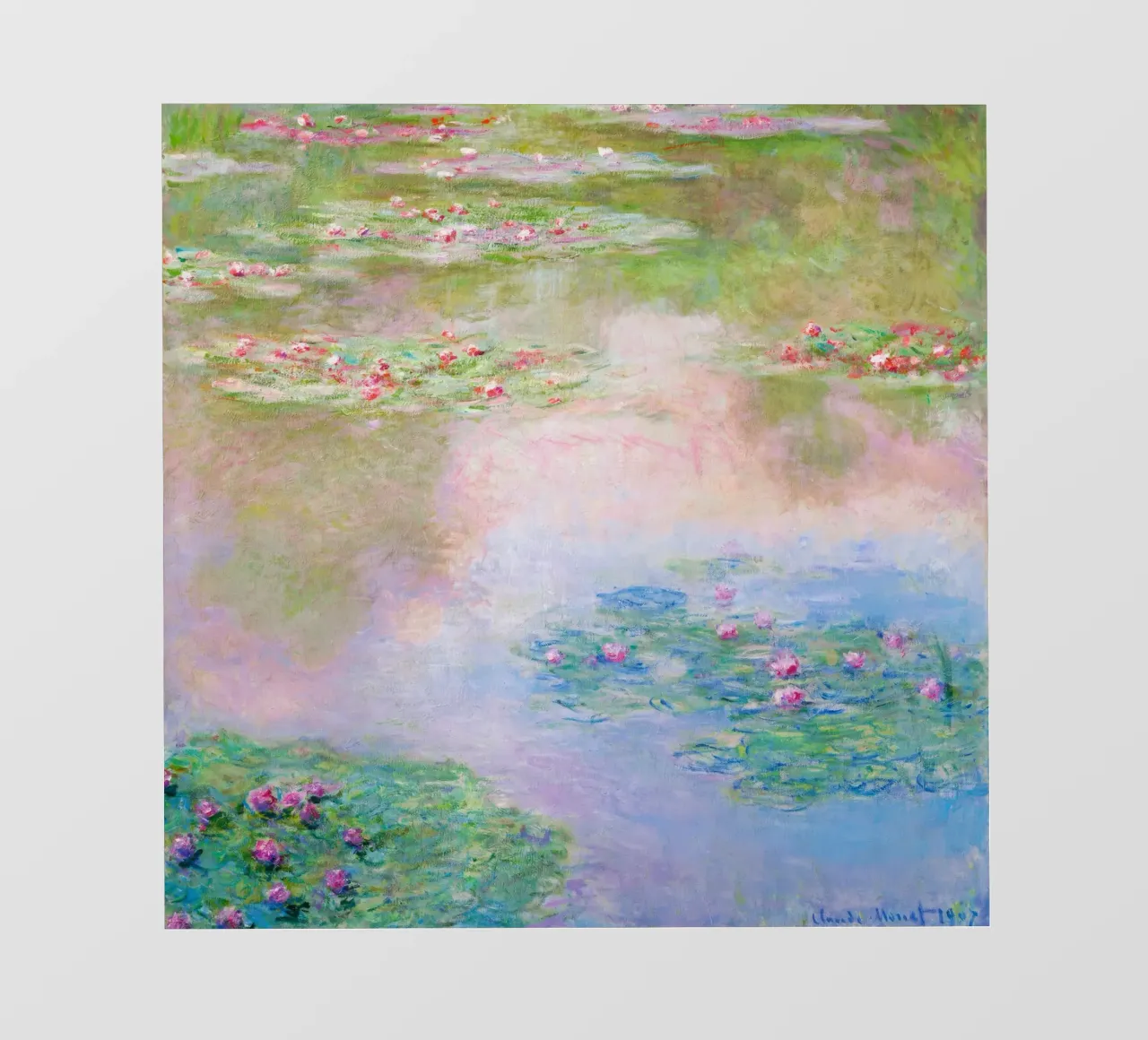 Ninfee 14 - claude monet pellicola backlit da clay bobby