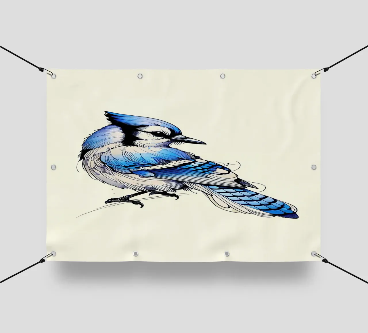 Uccellino telo in pvc da posterindo